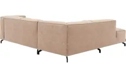 Goossens hoekbank calvin beige micro leer - 8190320-637-01