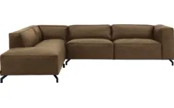 Goossens hoekbank calvin groen micro leer - 8190321-626-01