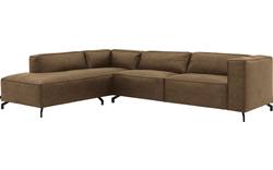 Goossens hoekbank calvin groen micro leer - 8190321-626-02