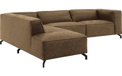 Goossens hoekbank calvin groen micro leer - 8190321-626-01