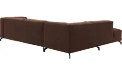 Goossens hoekbank calvin bruin micro leer - 8190321-631-01