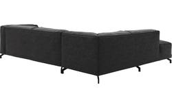 Goossens hoekbank calvin grijs micro leer - 8190321-634-01