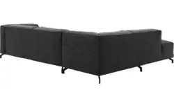 Goossens hoekbank calvin grijs micro leer - 8190321-635-01