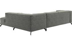 Goossens hoekbank calvin grijs micro leer - 8190321-636-01-gespiegeld