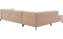 Goossens hoekbank calvin beige micro leer - 8190321-637-01