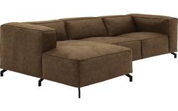 Goossens loungebank calvin groen micro leer - 8190322-626-03-gespiegeld