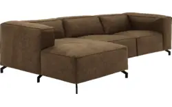 Goossens loungebank calvin groen micro leer - 8190322-626-02-gespiegeld