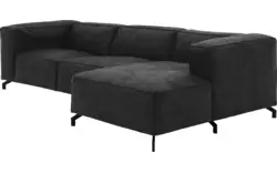 Goossens loungebank calvin grijs micro leer - 8190322-634-02