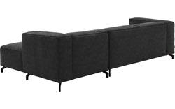 Goossens loungebank calvin grijs micro leer - 8190322-634-02