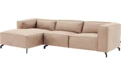 Goossens loungebank calvin beige micro leer - 8190322-637-02-gespiegeld