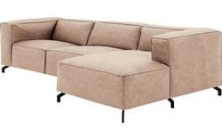 Goossens loungebank calvin beige micro leer - 8190322-637-02