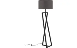 Goossens excellent vloerlamp rome zwart metaal - 8190344-02