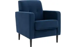 Stof velours marine