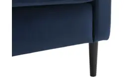 Goossens fauteuil hipp blauw stof - 8190350-02