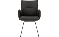 Goossens excellent eetkamerstoel nica grijs leer - 8190370-03