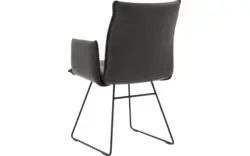 Goossens excellent eetkamerstoel nica grijs leer - 8190370-03