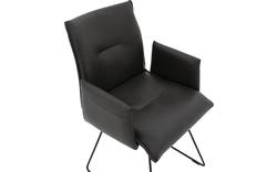 Goossens excellent eetkamerstoel nica grijs leer - 8190370-03
