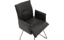 Goossens excellent eetkamerstoel nica grijs leer - 8190370-03