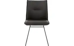 Goossens excellent eetkamerstoel nica grijs leer - 8190371-02