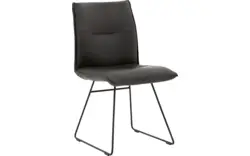Goossens excellent eetkamerstoel nica grijs leer - 8190371-02