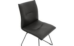 Goossens excellent eetkamerstoel nica grijs leer - 8190371-02