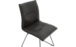 Goossens excellent eetkamerstoel nica grijs leer - 8190371-02
