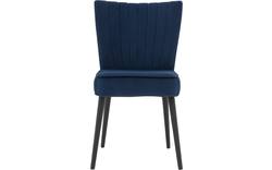 Goossens eetkamerstoel rob blauw stof - 8190375-02