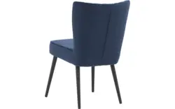 Goossens eetkamerstoel rob blauw stof - 8190375-02