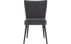Goossens eetkamerstoel rob grijs stof - 8190377-02