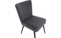 Goossens eetkamerstoel rob grijs stof - 8190377-02