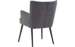 Goossens eetkamerstoel rob grijs stof - 8190378-02