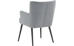 Goossens eetkamerstoel rob blauw stof - 8190379-02
