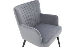 Goossens eetkamerstoel rob blauw stof - 8190379-02