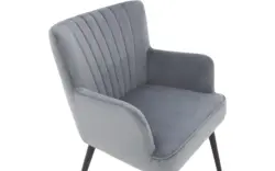 Goossens eetkamerstoel rob blauw stof - 8190379-02