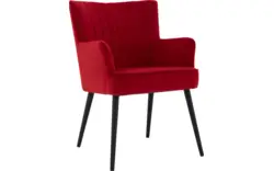Goossens eetkamerstoel rob rood stof - 8190382-02
