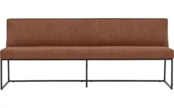 Goossens excellent eetkamerbank tom bruin micro leer - 8190385-02