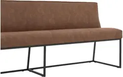 Goossens excellent eetkamerbank tom bruin micro leer - 8190385-02