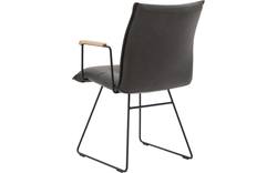 Goossens excellent eetkamerstoel nica grijs leer - 8190393-04
