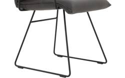 Goossens excellent eetkamerstoel nica grijs leer - 8190393-02