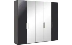Goossens kledingkast easy storage ddk zwart hoogwaardig meubelplaat - 8190441-02