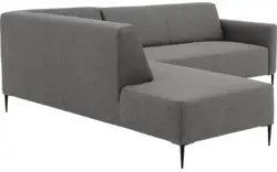 Goossens hoekbank key west grijs stof - 8190585-367-01-gespiegeld