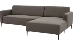 Goossens loungebank key west bruin stof - 8190589-370-01-gespiegeld