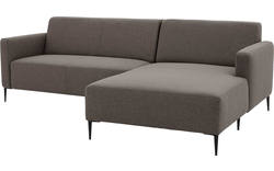 Goossens loungebank key west bruin stof - 8190590-370-02-gespiegeld
