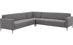 Goossens hoekbank key west grijs stof - 8190591-367-02