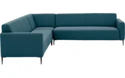 Goossens hoekbank key west blauw stof - 8190591-56-01