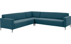 Goossens hoekbank key west blauw stof - 8190591-56-02