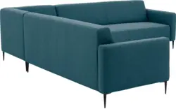 Goossens hoekbank key west blauw stof - 8190591-56-01