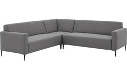 Goossens hoekbank key west grijs stof - 8190592-367-02