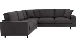Goossens hoekbank jonas grijs stof - 8190594-1456-01-gespiegeld