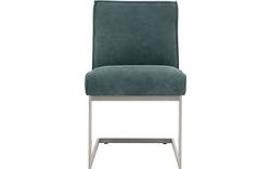 Goossens excellent eetkamerstoel tom groen leer - 8190647-01